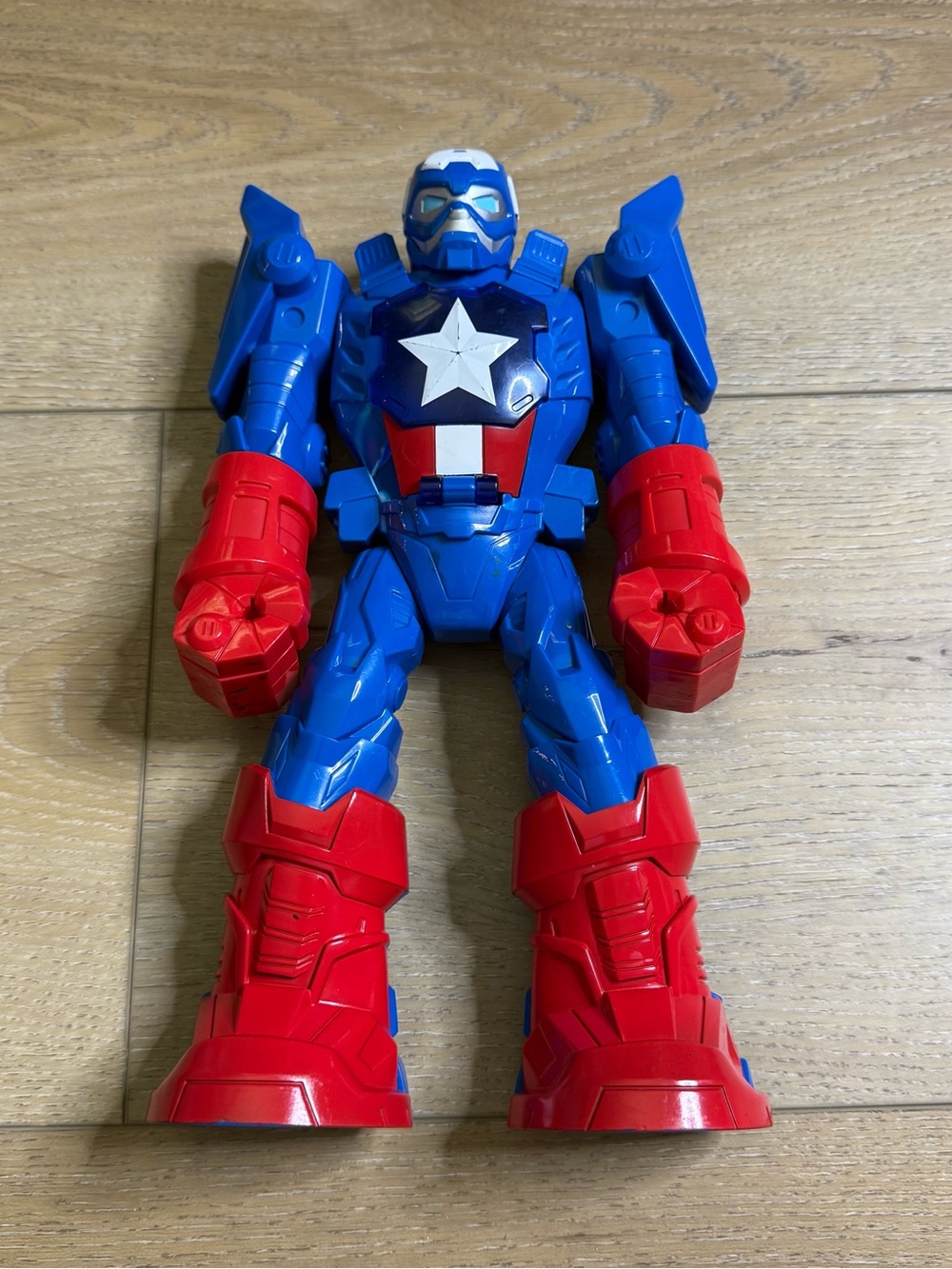 Captain America Patriotic Blue and Red Star Hero Action Figure for Kids